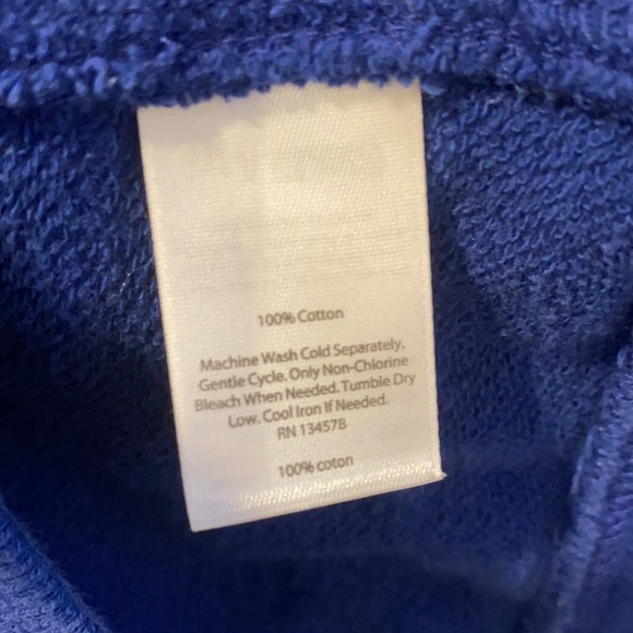 Vineyard Vines Relaxed Whale Embroidered Shep Shirt Cobalt Blue Size XS - Picture 12 of 12